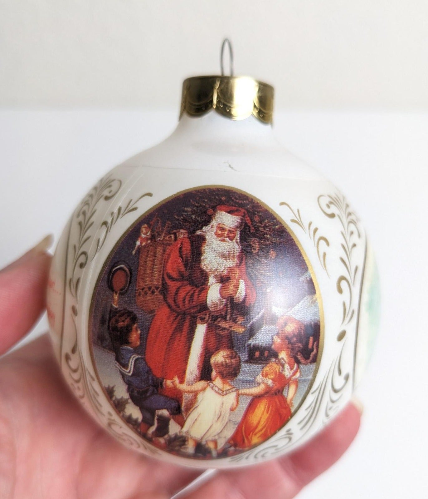 Hallmark 1987 Remembering Santa Christmas Ornament