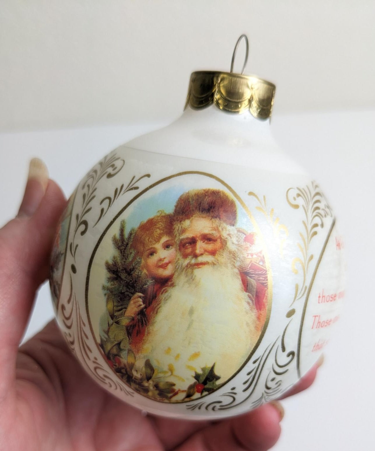 Hallmark 1987 Remembering Santa Christmas Ornament