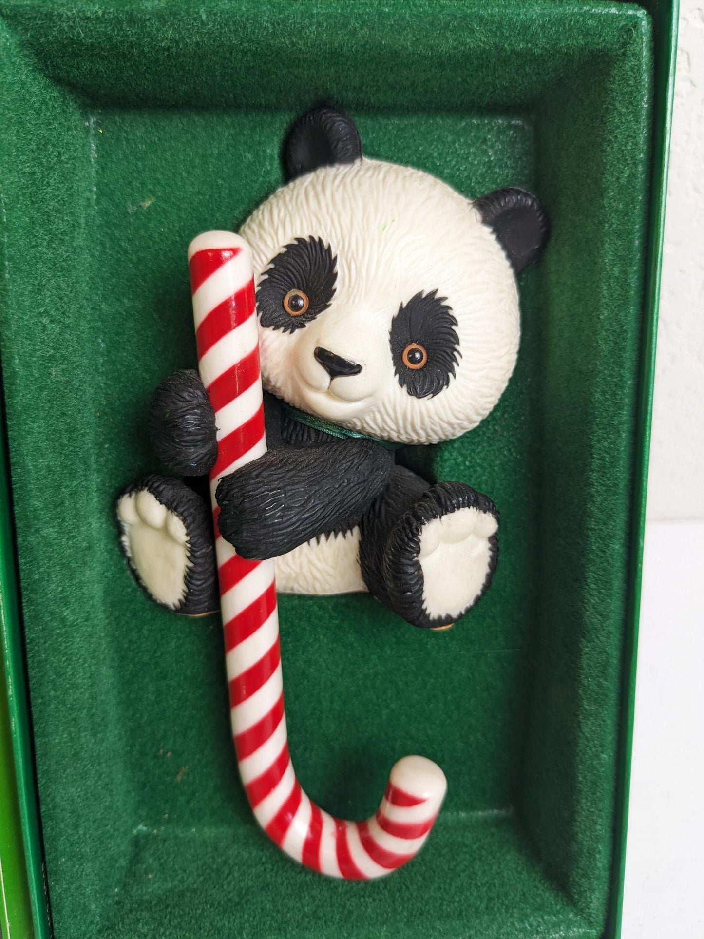 Vintage Hallmark Panda Bear Christmas Stocking Hanger