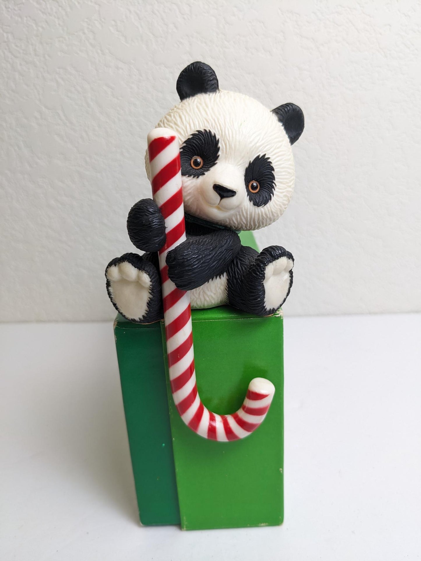 Vintage Hallmark Panda Bear Christmas Stocking Hanger