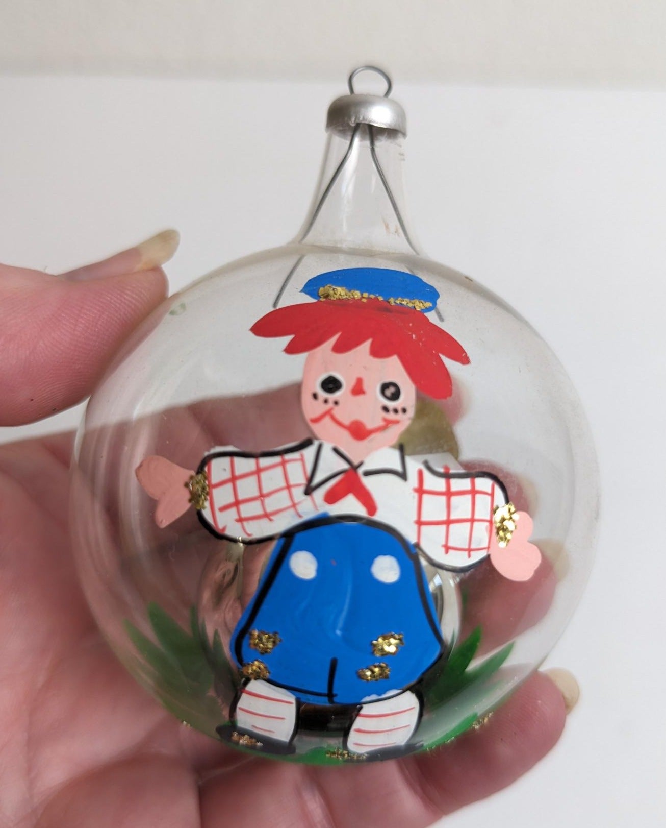 Vintage Inarco Raggedy Andy Christmas Ornament