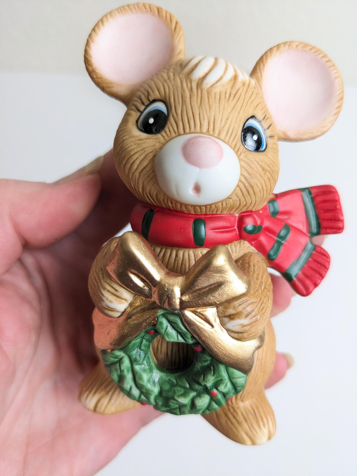 Vintage Homco Christmas Mice Figurines