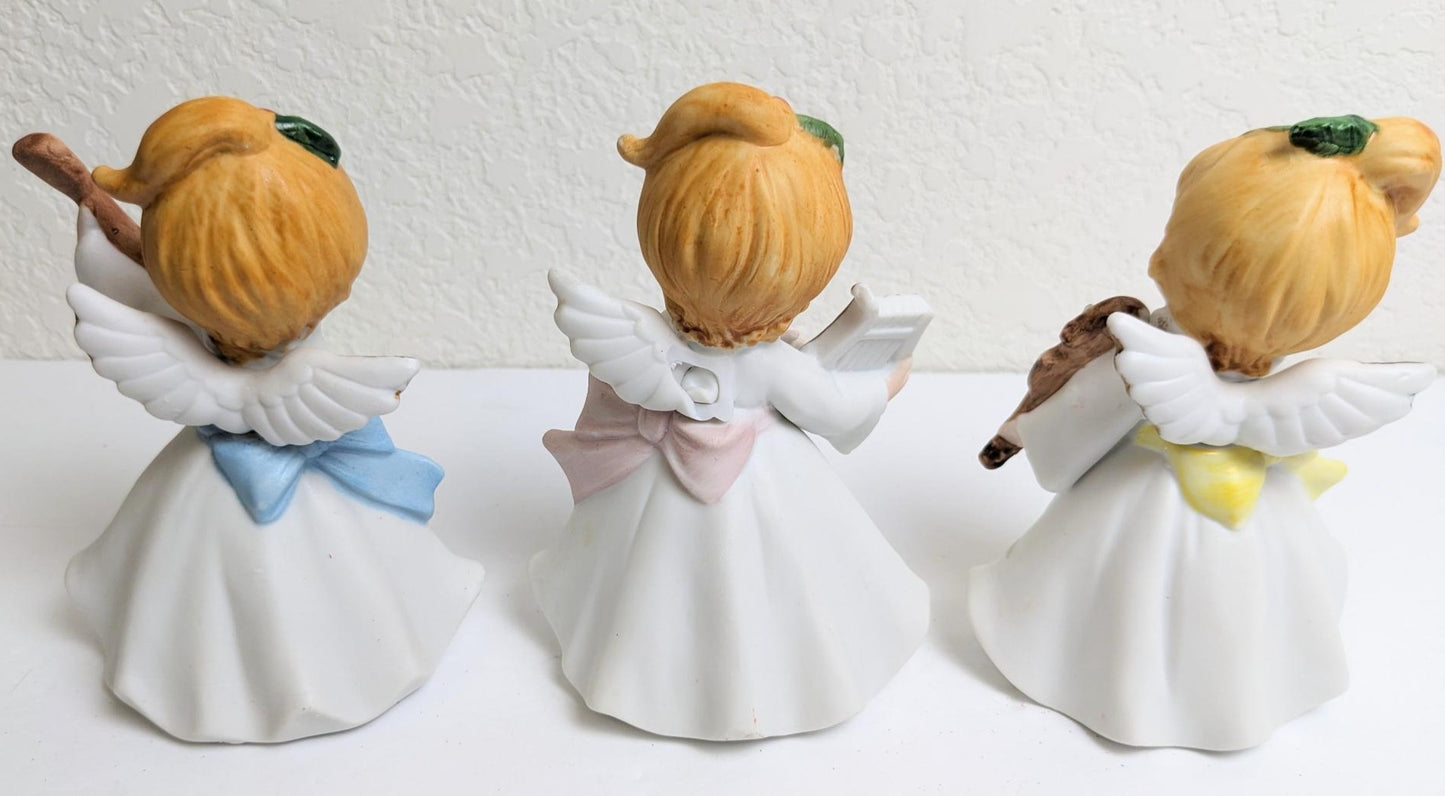 Vintage Homco Christmas Angel Figurines