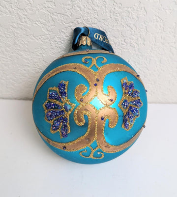 Turquoise Waterford Large Christmas Ornament