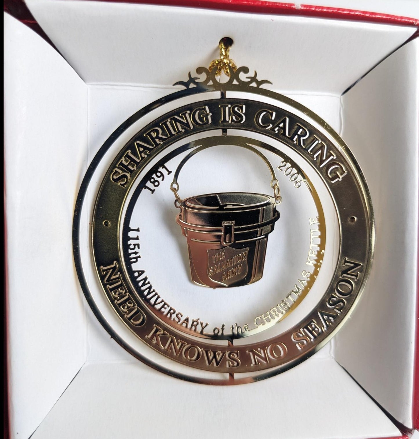 National Treasures Salvation Army Christmas Ornament