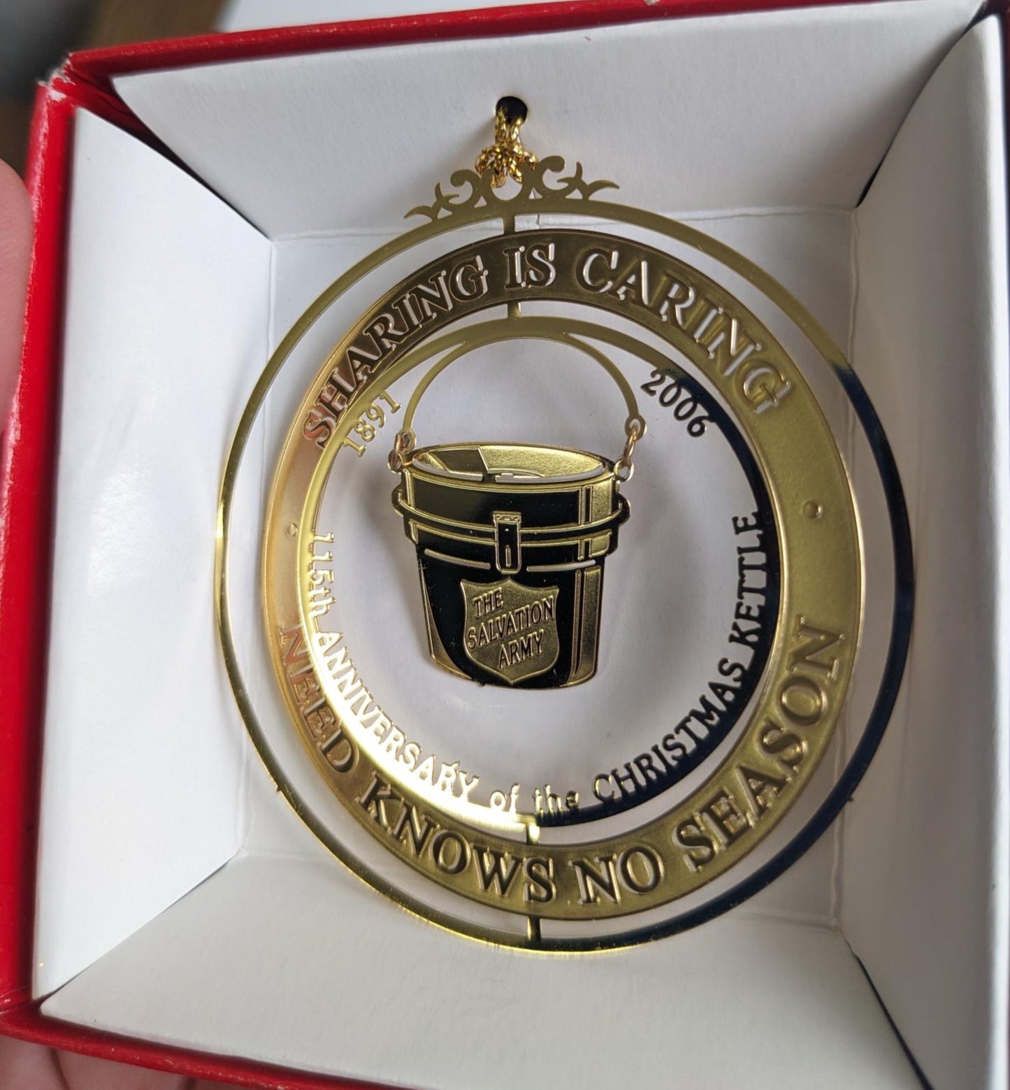 National Treasures Salvation Army Christmas Ornament