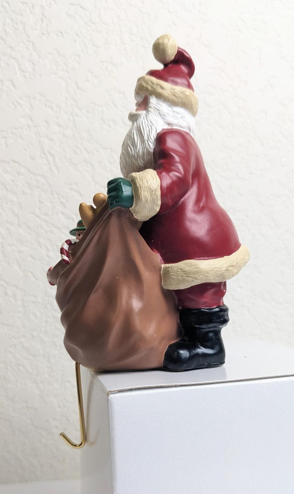 Vintage Hallmark Nostalgic Santa Christmas Stocking Hanger