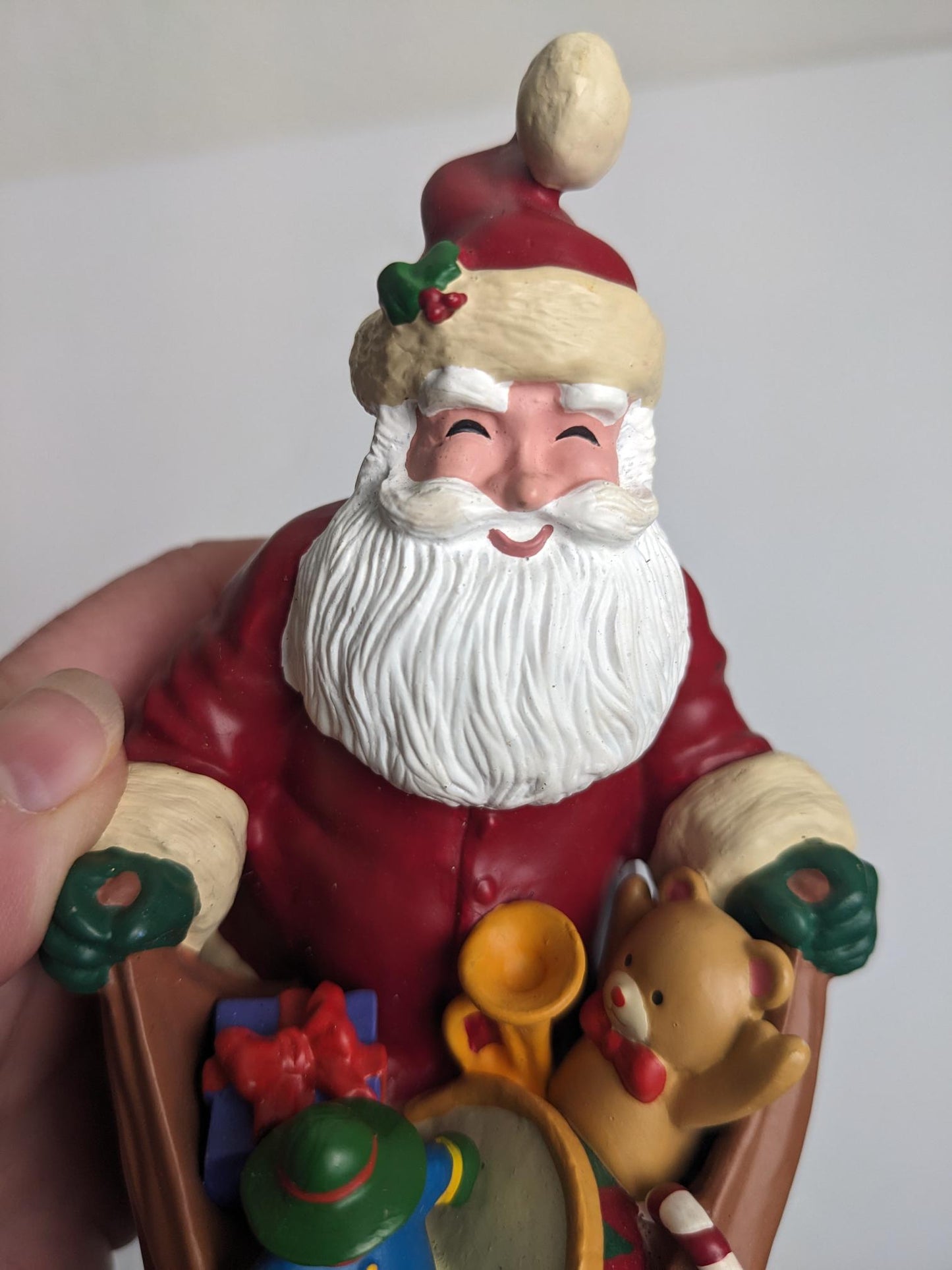 Vintage Hallmark Nostalgic Santa Christmas Stocking Hanger