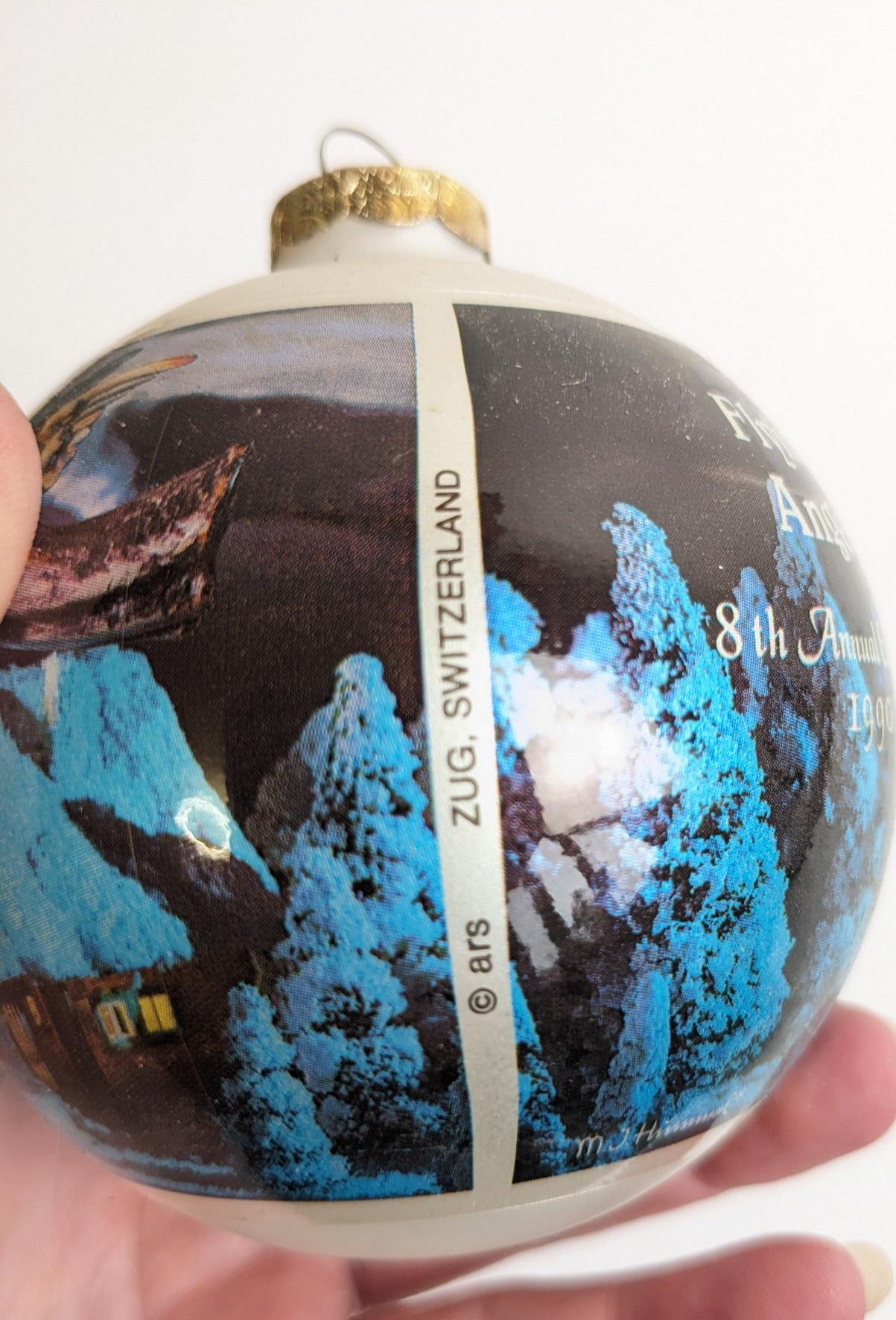 Flying Angel M.I. Hummel 1990 Christmas Ornament