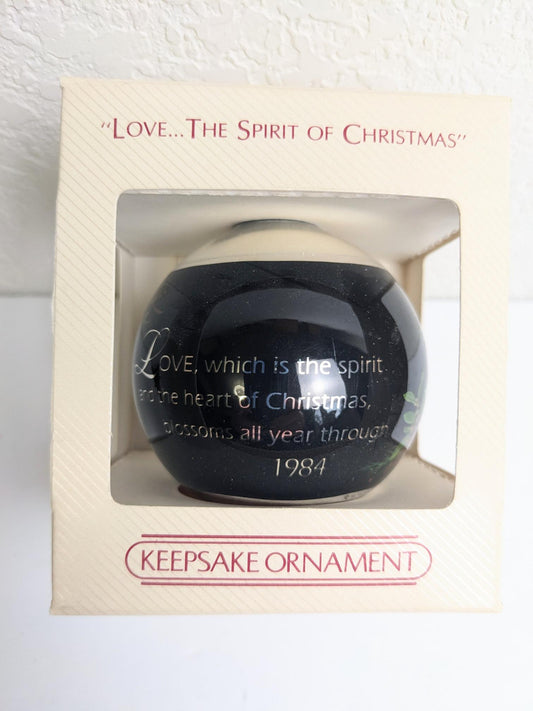 Love The Spirit of Christmas Hallmark 1984 Christmas Ornament