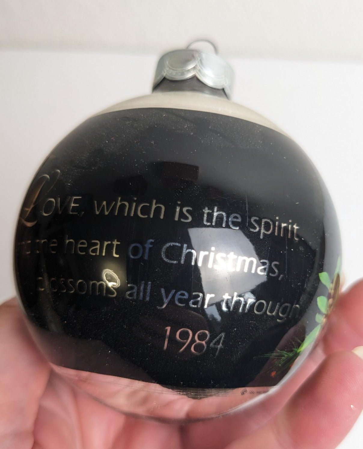 Love The Spirit of Christmas Hallmark 1984 Christmas Ornament