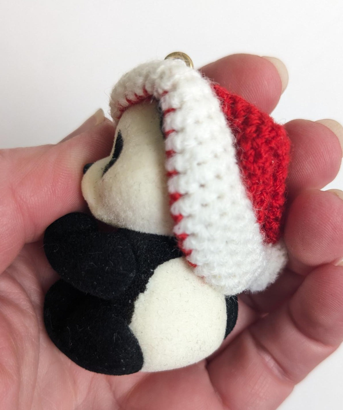 Santa's Panda Pal Hallmark 1986 Christmas Ornament