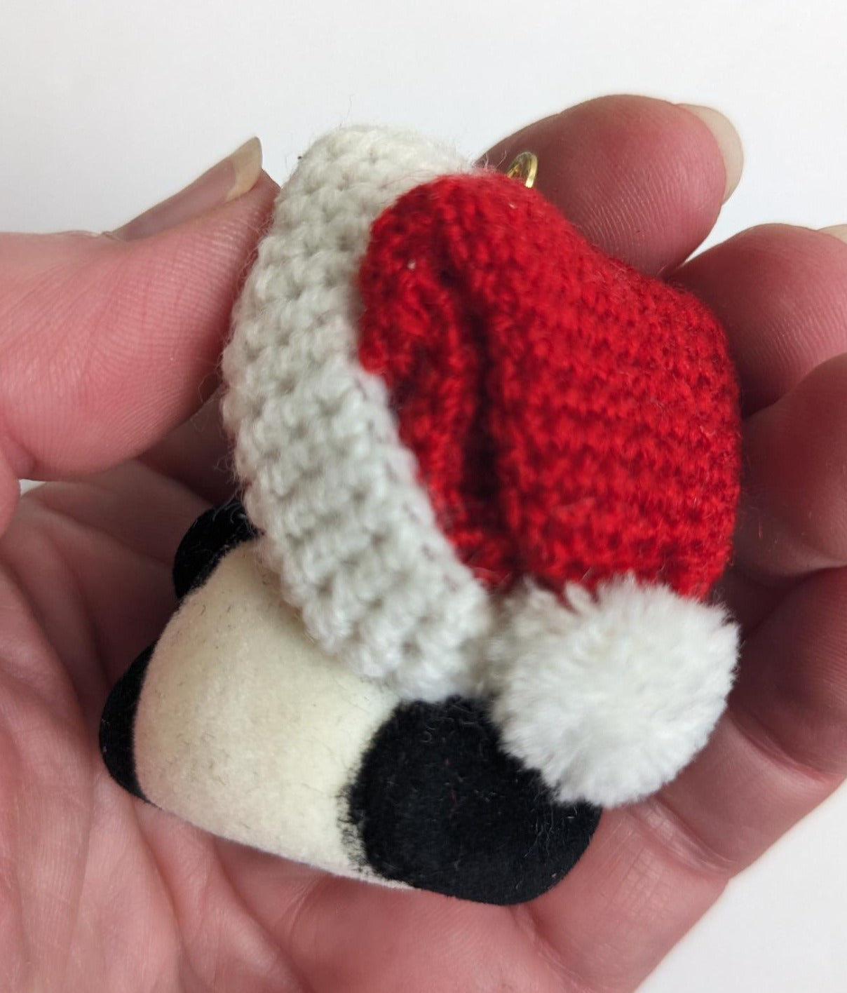 Santa's Panda Pal Hallmark 1986 Christmas Ornament