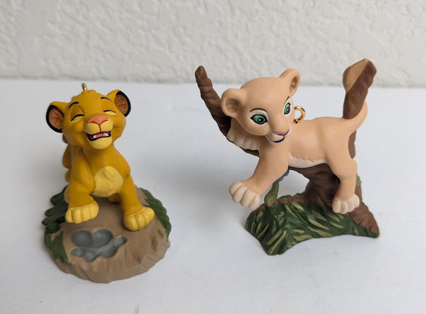 Simba and Nala Lion King Hallmark Christmas Ornaments