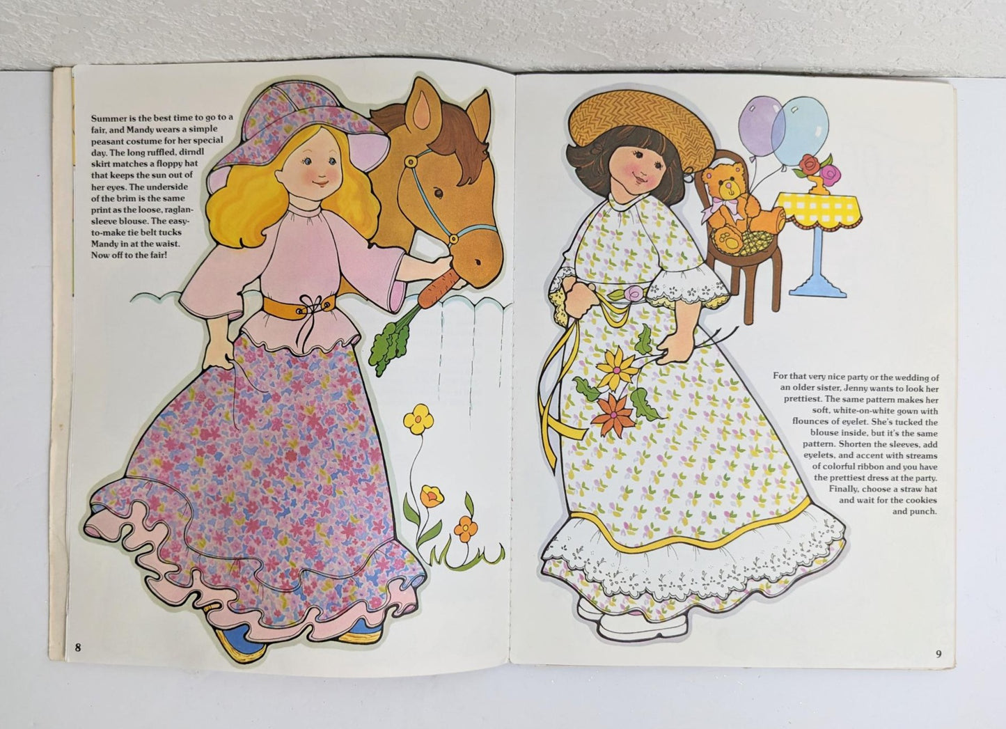 Fisher Price Four Seasons Fashions for My Friend Dolls Craft Book