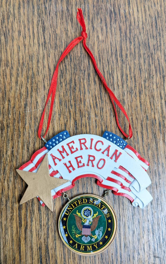 United States Army American Hero Christmas Ornament