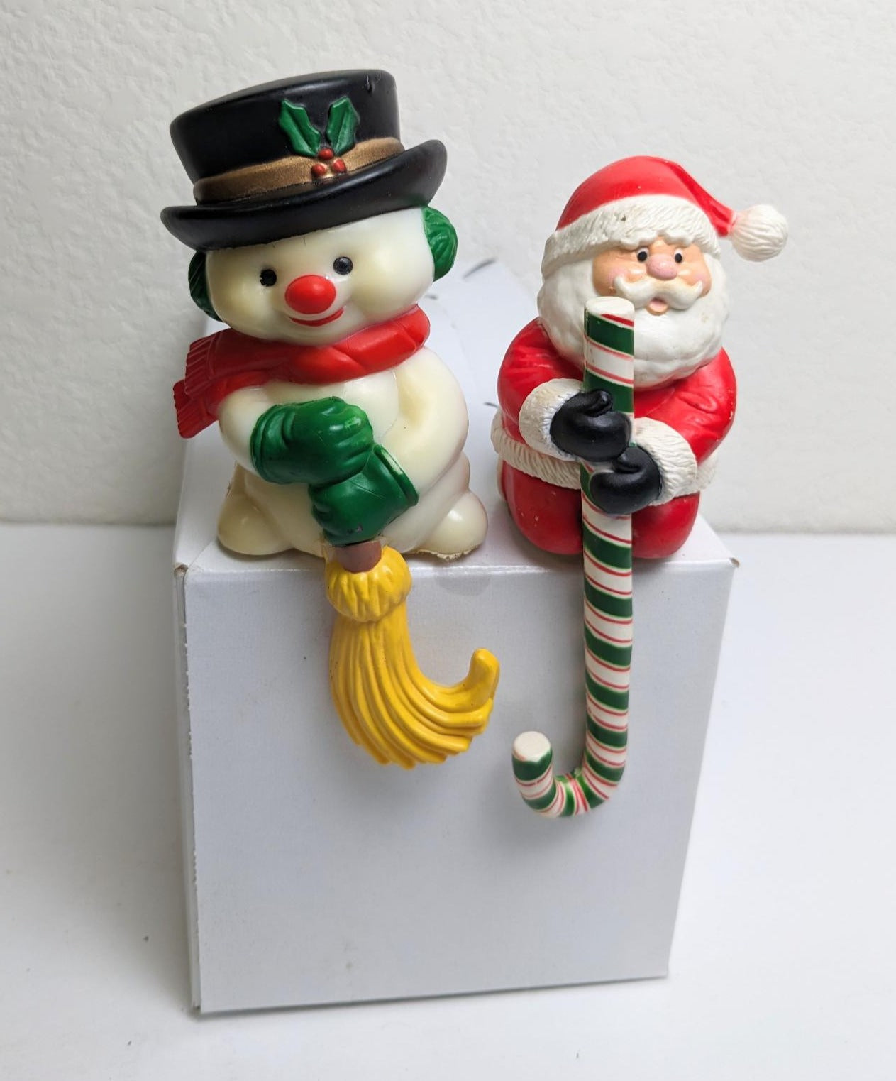 Santa Claus and Snowman Stocking Hangers