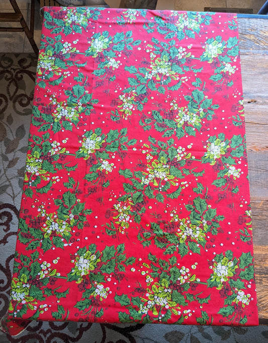 Vintage Christmas Tablecloth