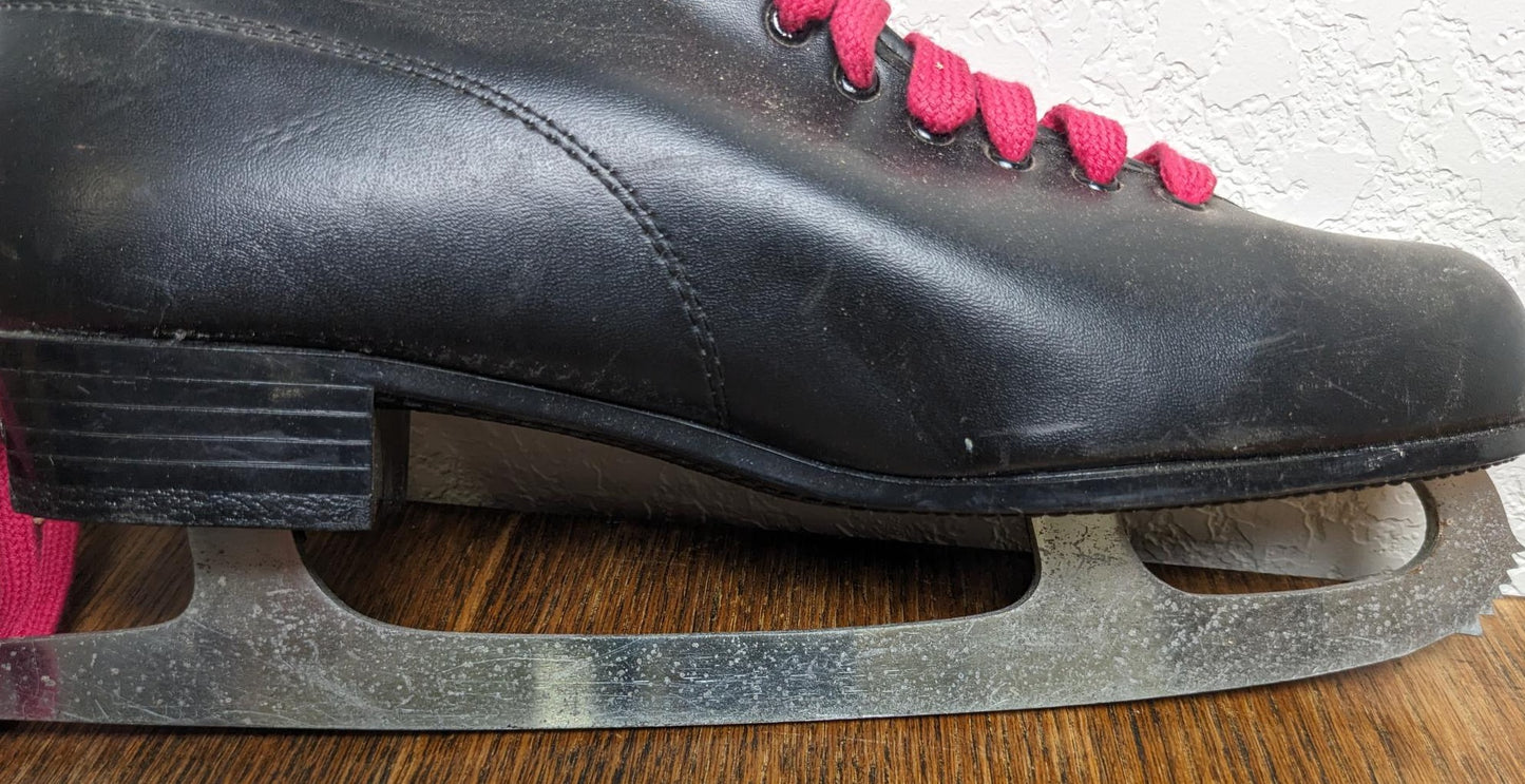 Vintage Black Ice Skates - Size 11