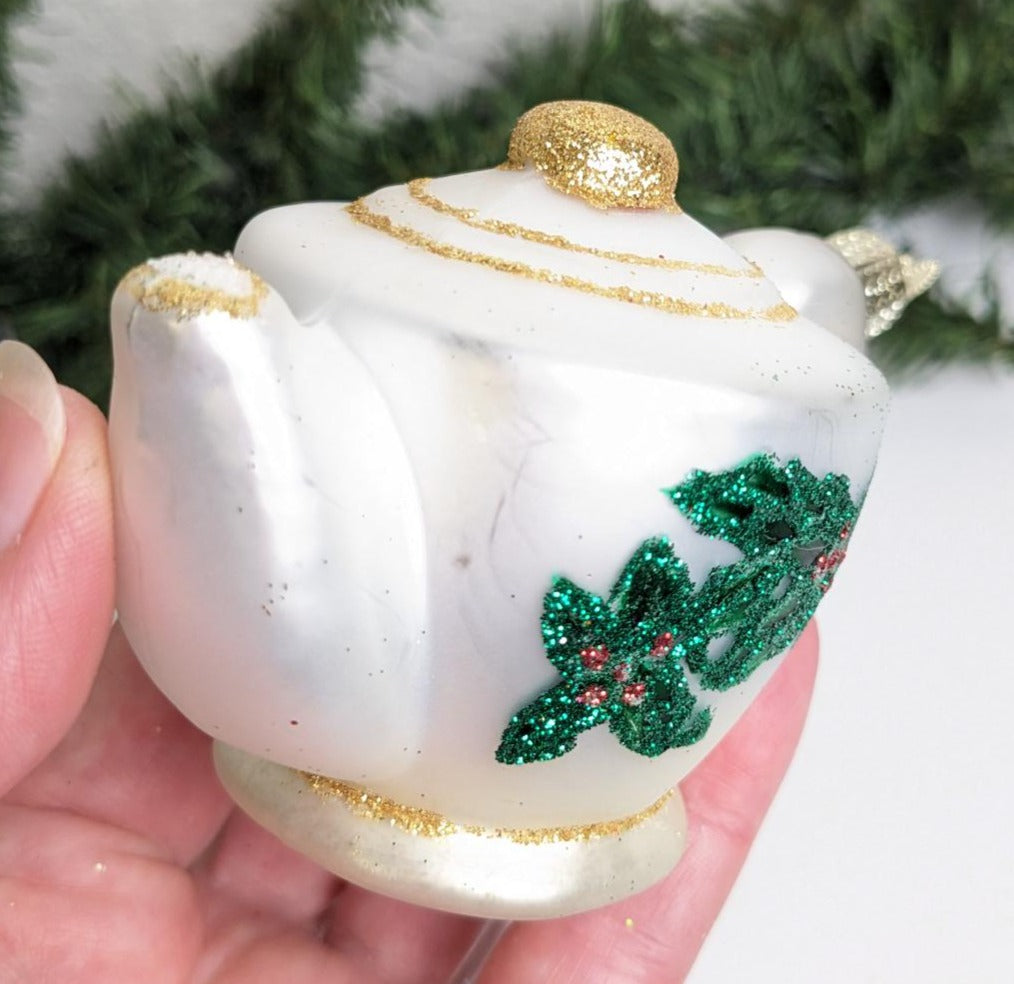 Friendship Teapot Retired Old World Christmas Ornament