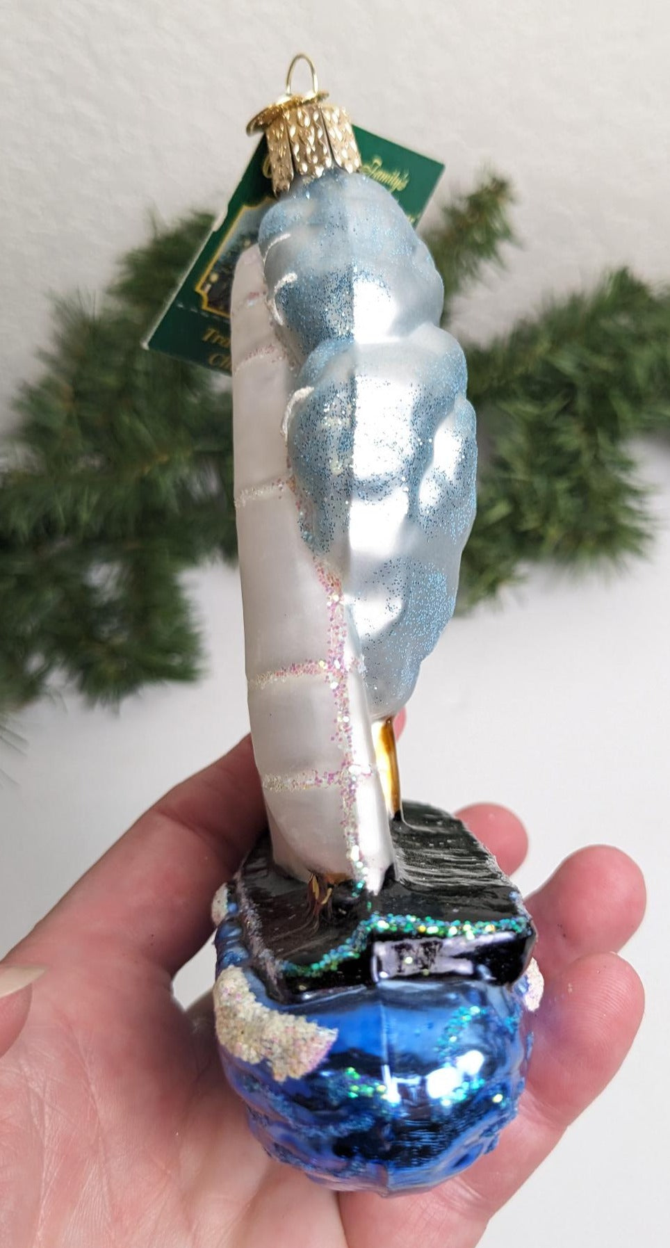Racing Sailboat Blown Glass Tree Ornament by Old World Christmas
