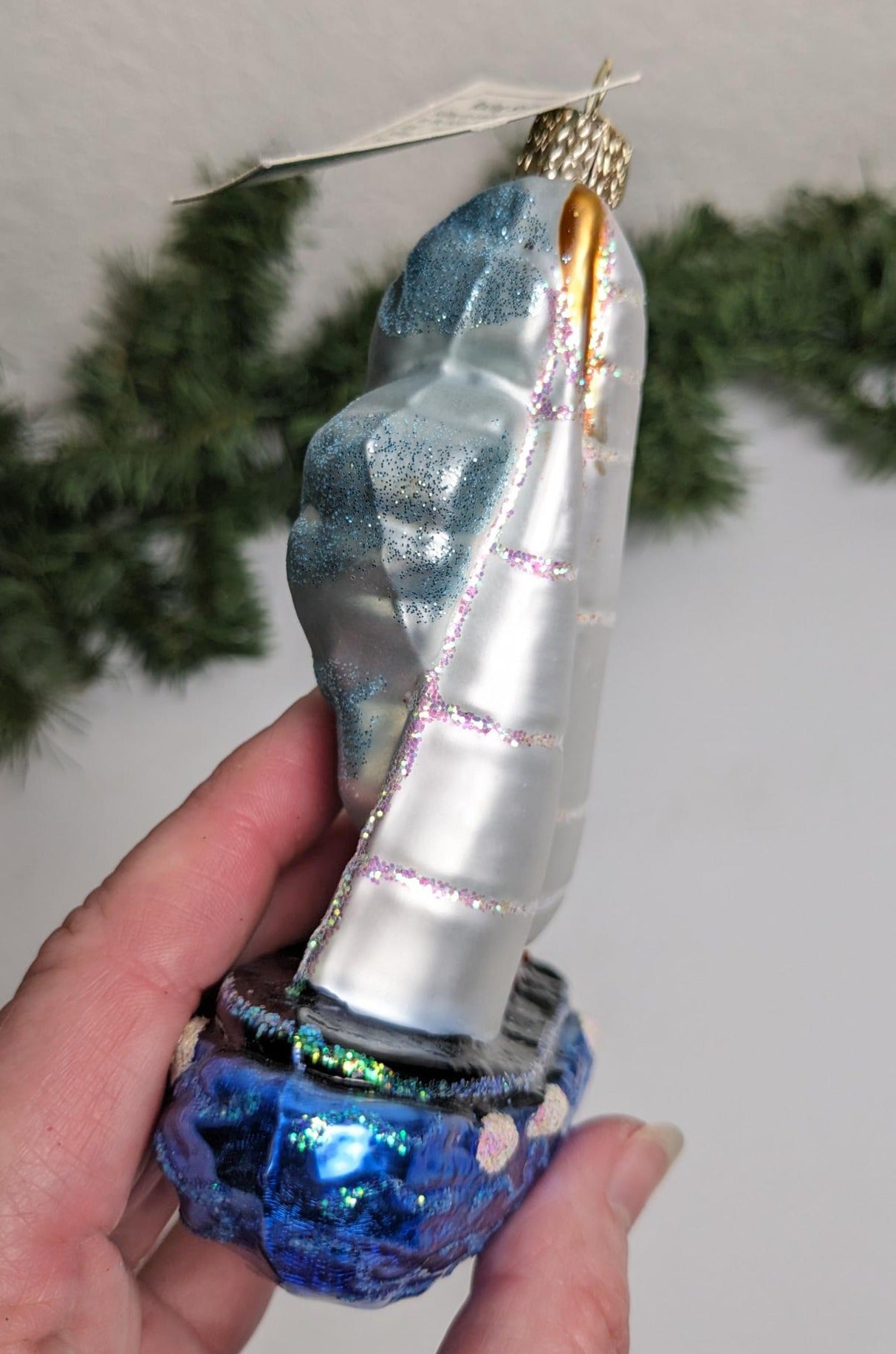 Racing Sailboat Blown Glass Tree Ornament by Old World Christmas