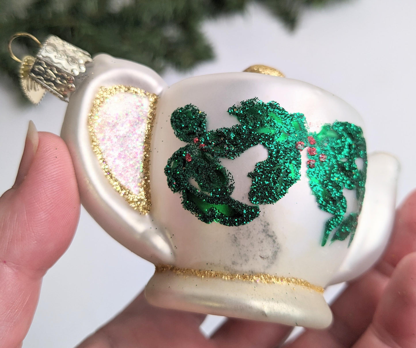 Friendship Teapot Retired Old World Christmas Ornament