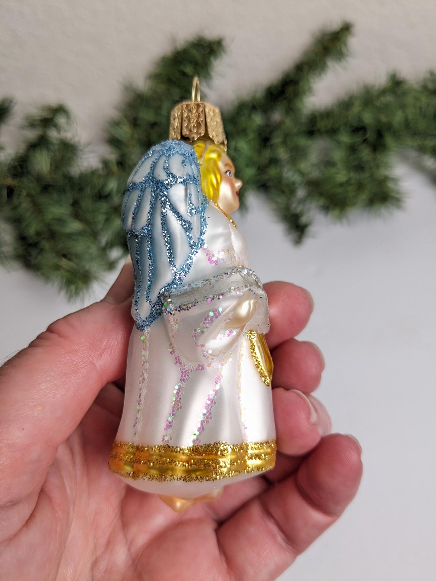 Glad Tidings Angel Old World Christmas Ornament, Brides Collection