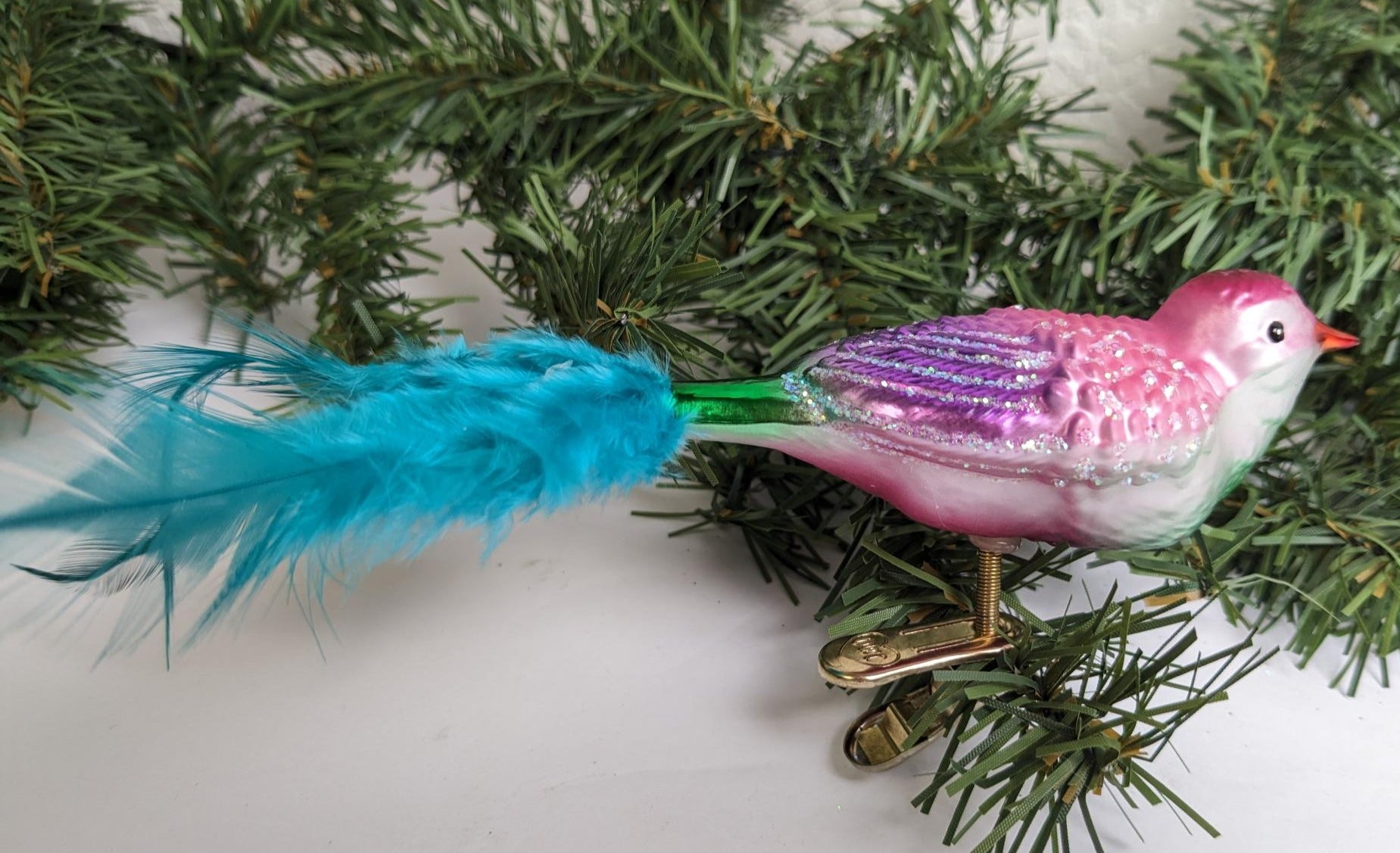 Bird Clip Old World Christmas Ornament, Brides Collection