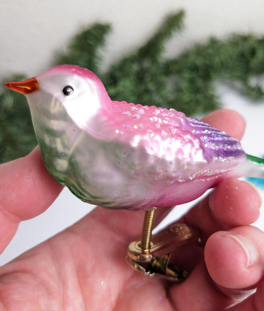 Bird Clip Old World Christmas Ornament, Brides Collection