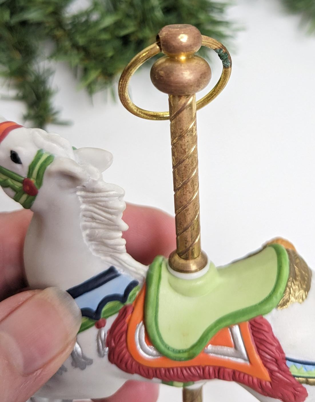 Hallmark 1995 Carousel Horse Christmas Ornament