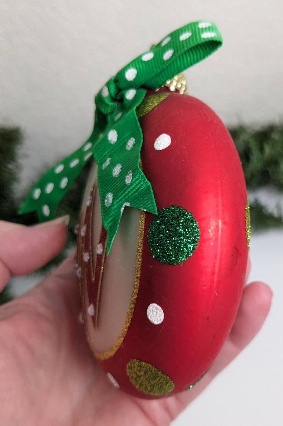 Monogram W Christmas Ornament