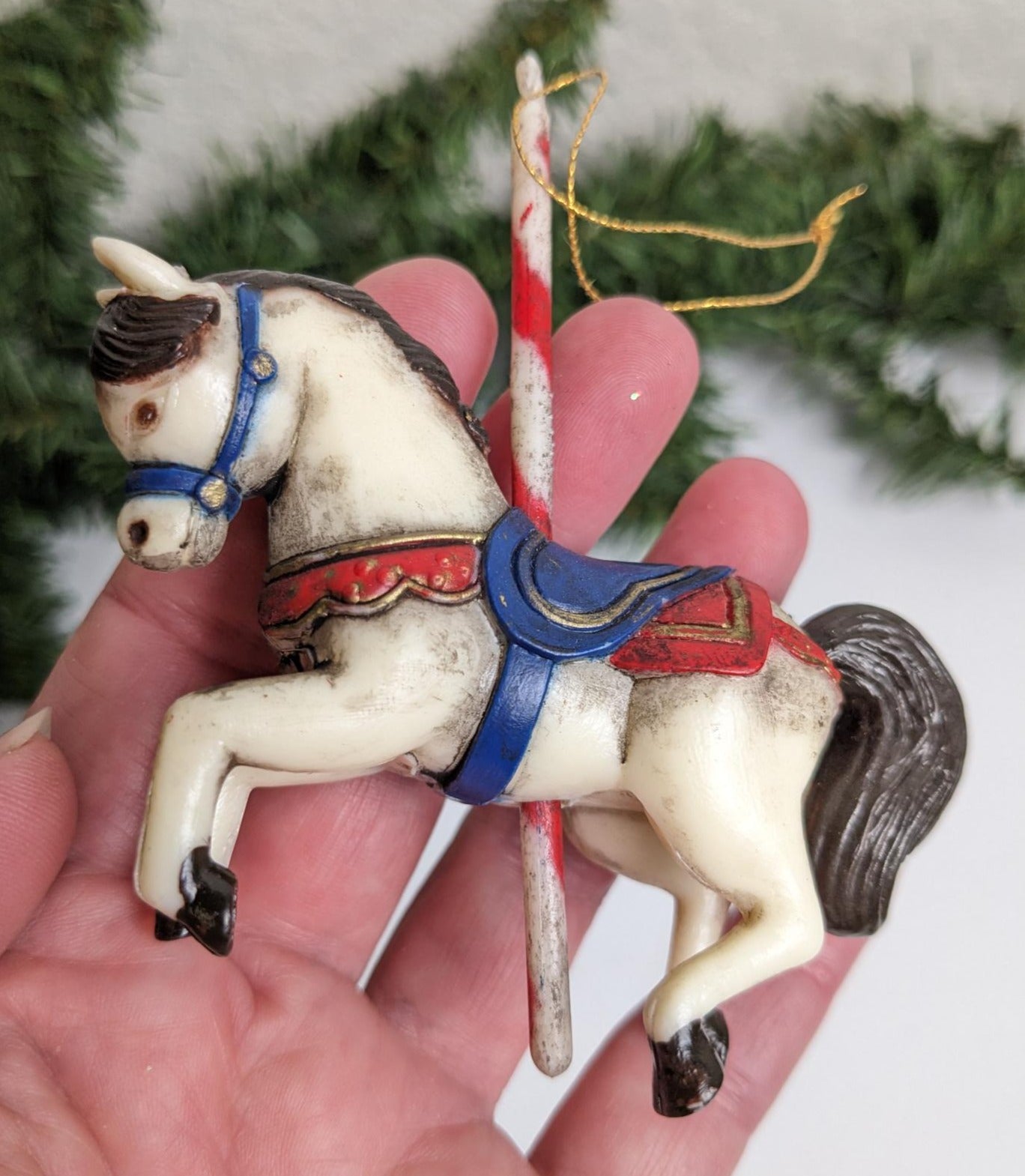 Carousel Horse Vintage Christmas Ornaments