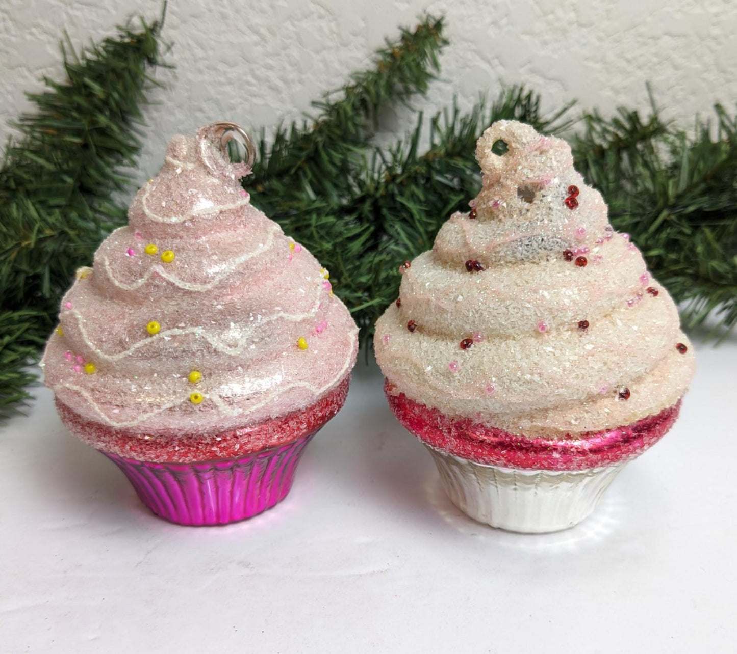 Cupcake Christmas Ornaments