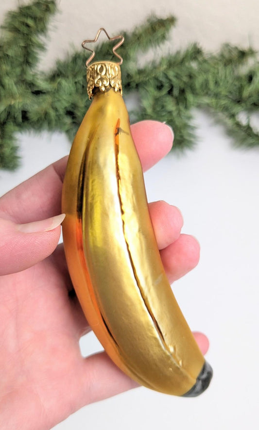 Banana Inge Glas Retired Old World Christmas Ornament
