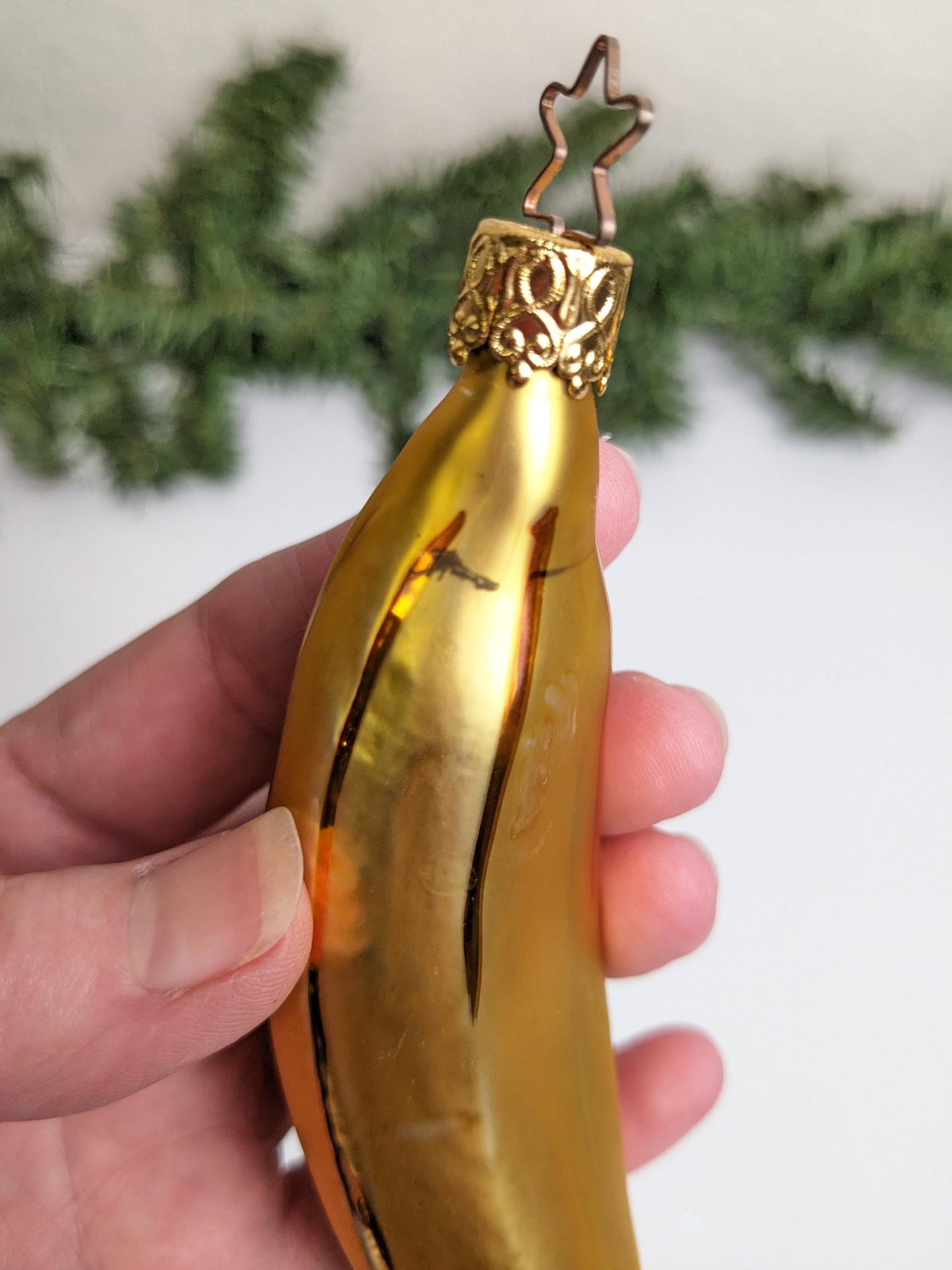 Banana Inge Glas Retired Old World Christmas Ornament