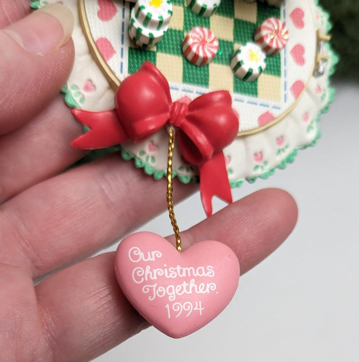 Vintage 'Our Christmas Together' Carlton Cards Christmas Ornament