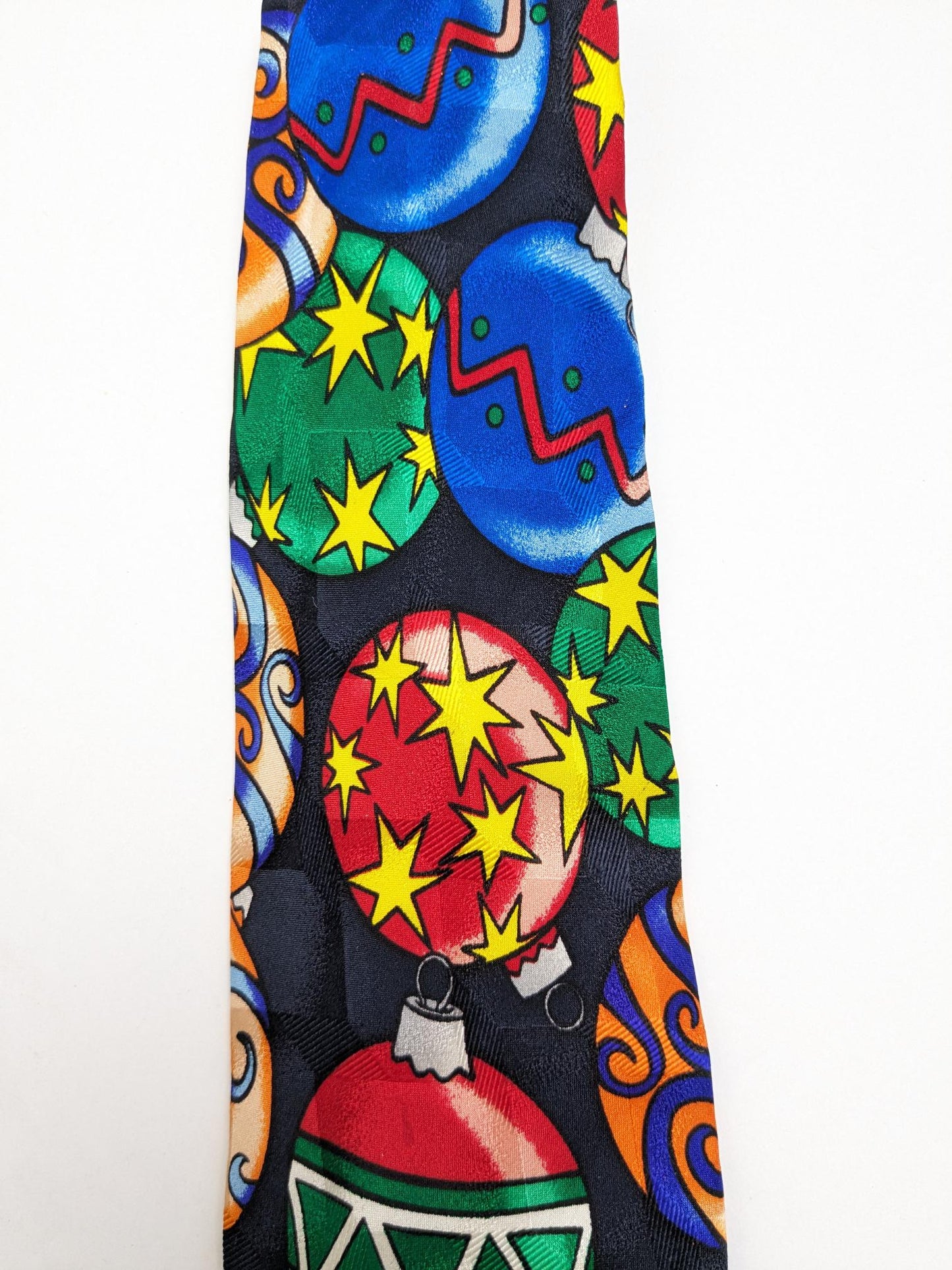 Men's Silk Christmas Ornament Necktie