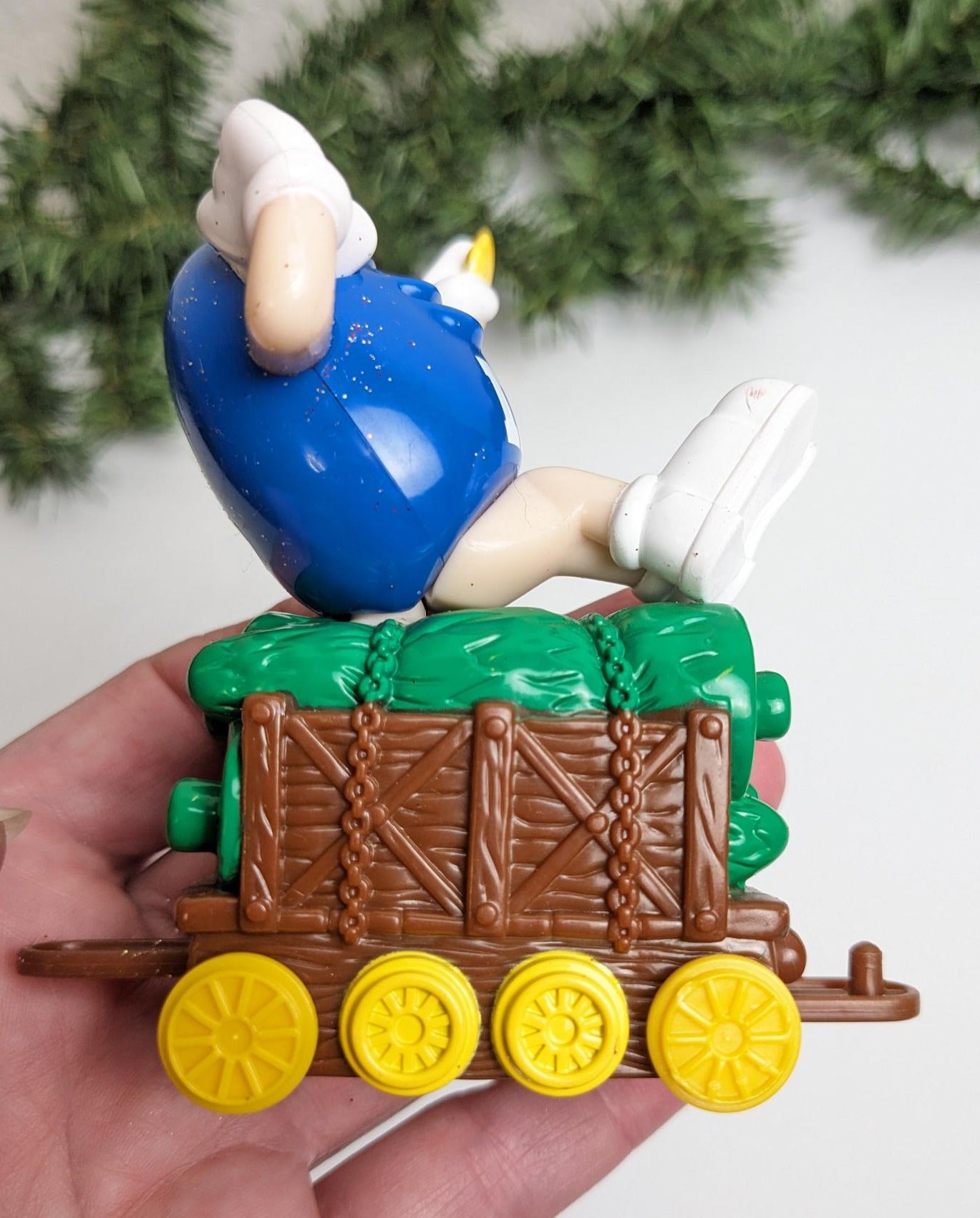 M&M Train Christmas Candy Tube Topper Toys