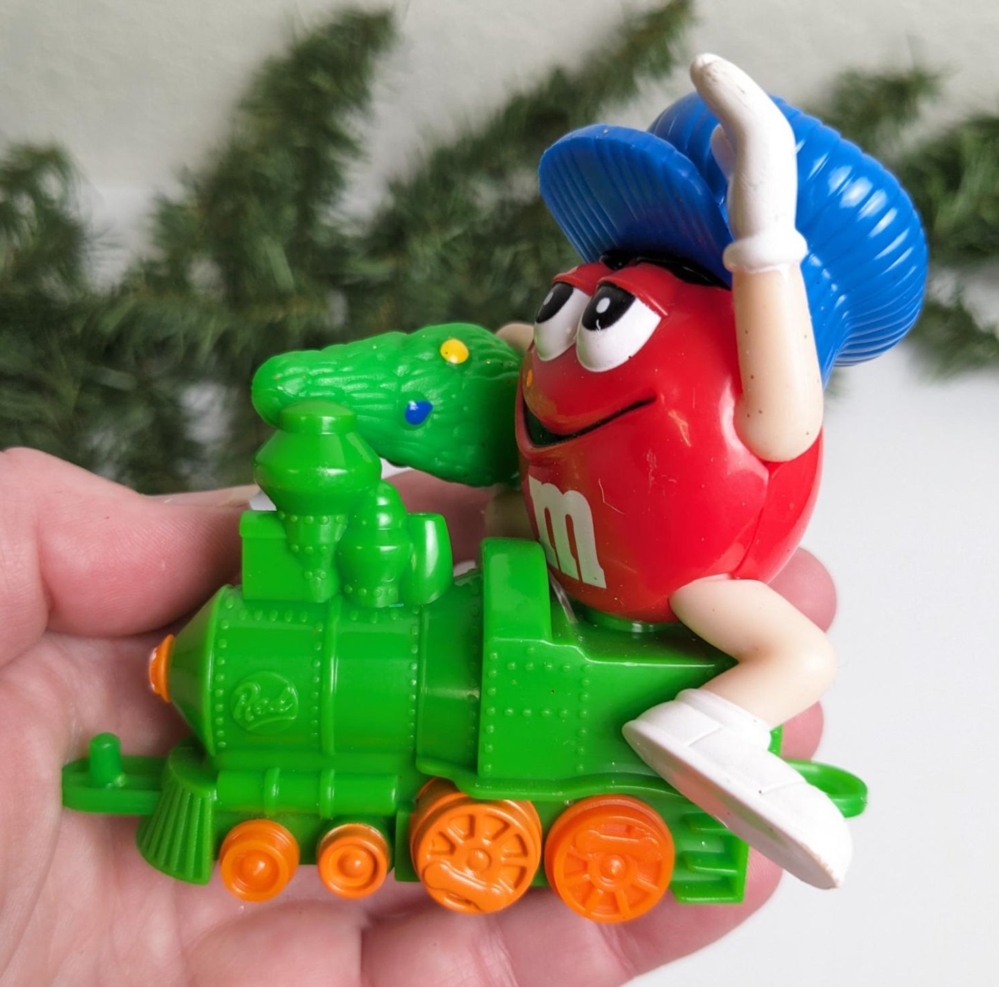 M&M Train Christmas Candy Tube Topper Toys