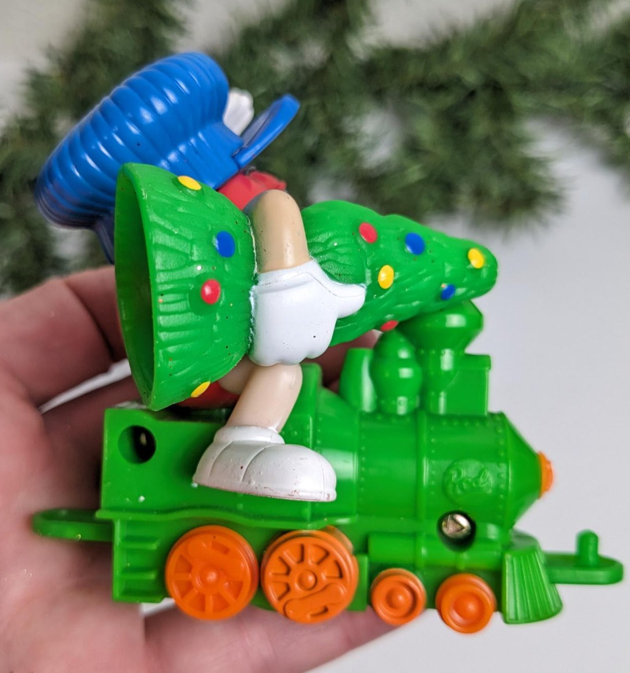M&M Train Christmas Candy Tube Topper Toys