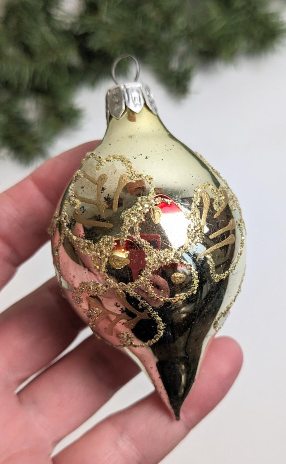 Vintage Glass Christmas Ornament Set