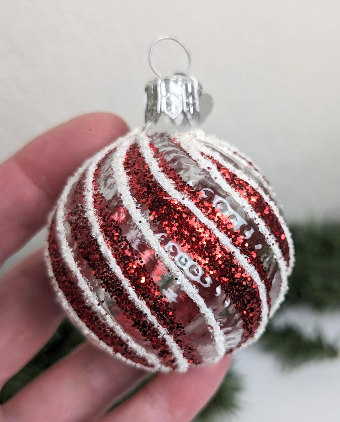 Vintage Glass Christmas Ornament Set