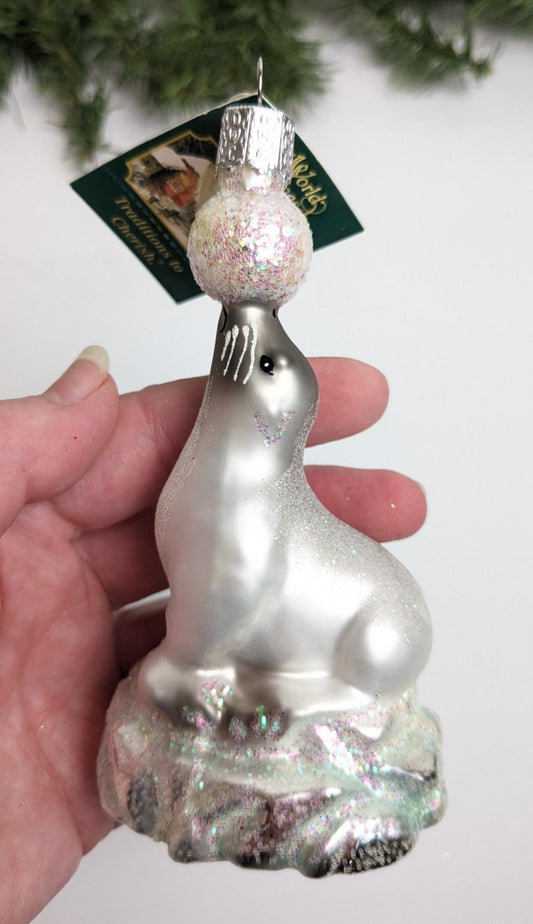 Artic Sea Lion Retired Old World Christmas Ornament