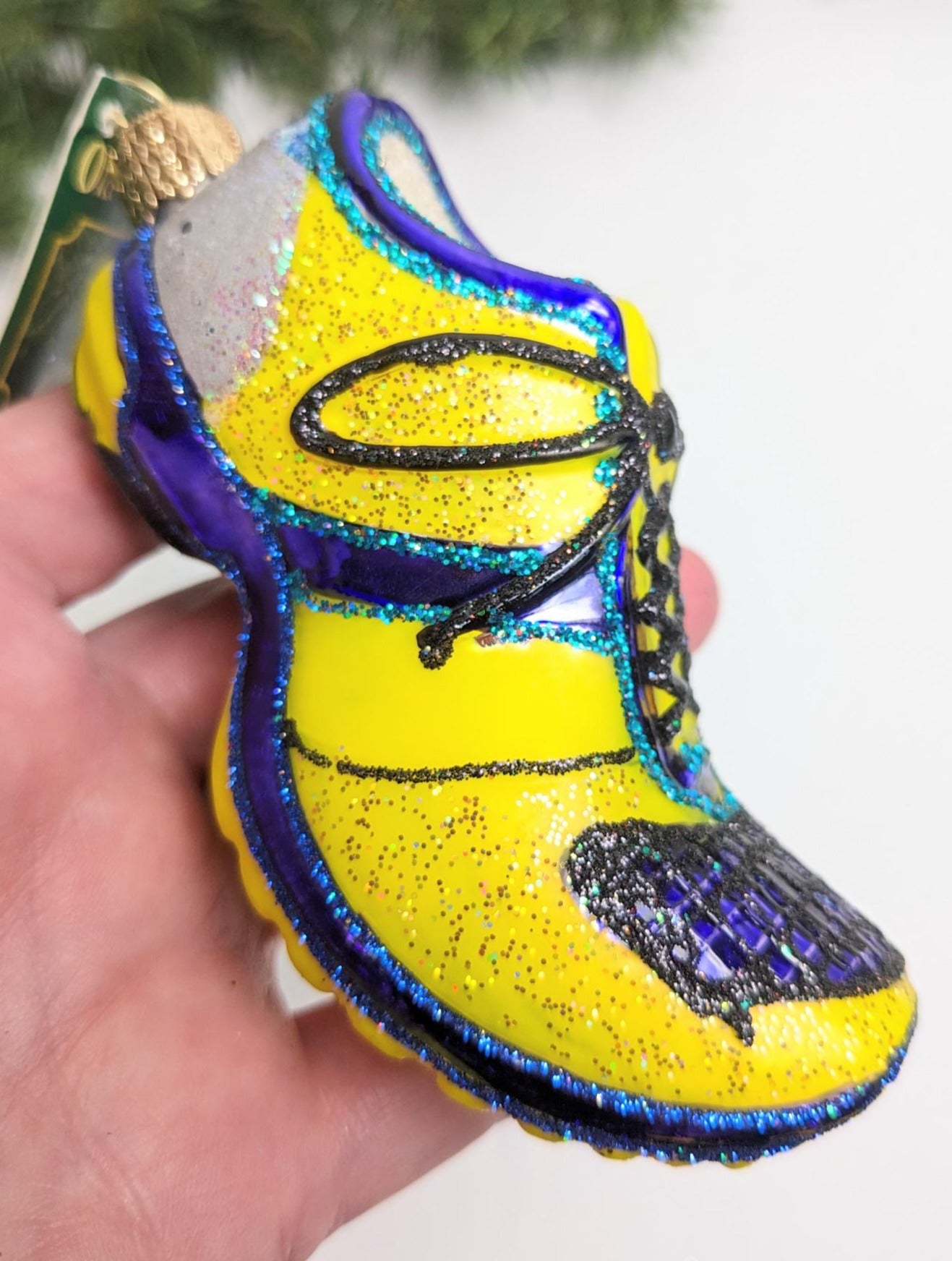 Running Shoe Old World Christmas Ornament