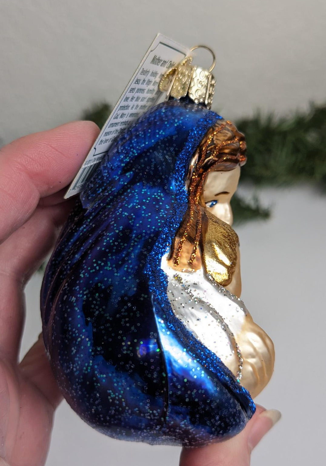 Mother and Child Retired Old World Christmas Ornament