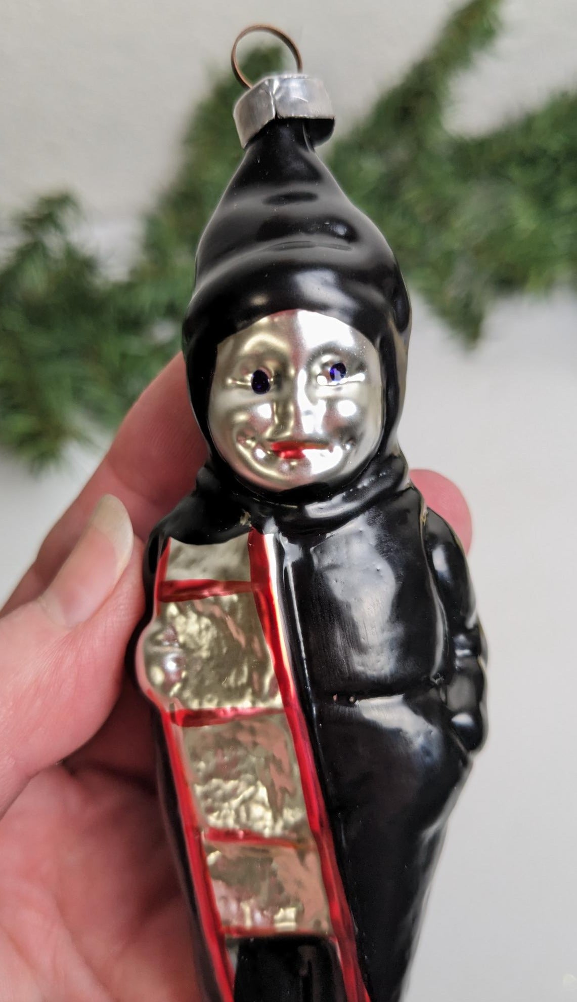 Chimney Sweep Inge Glas Retired Old World Christmas Ornament