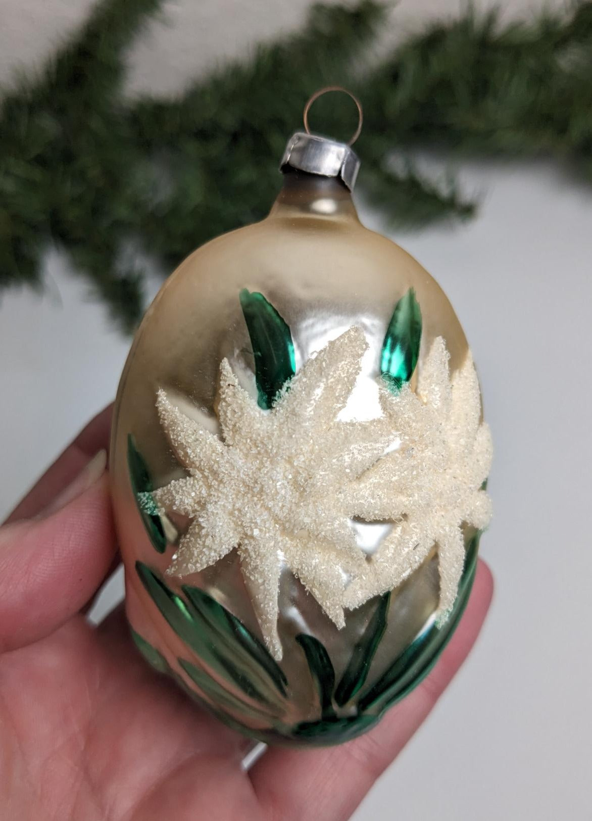 Bavarian Edelweiss Inge Glas Retired Old World Christmas Ornament