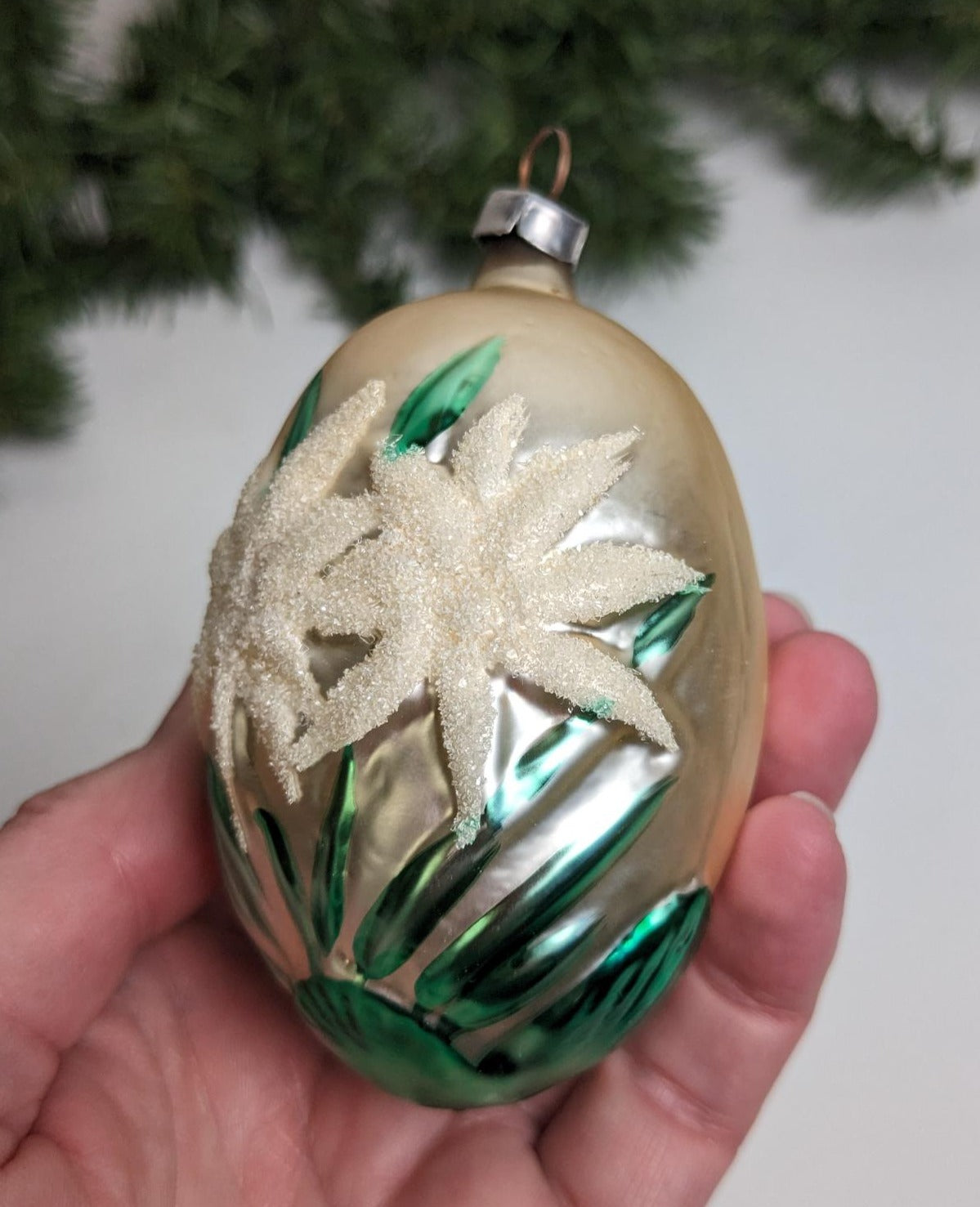 Bavarian Edelweiss Inge Glas Retired Old World Christmas Ornament