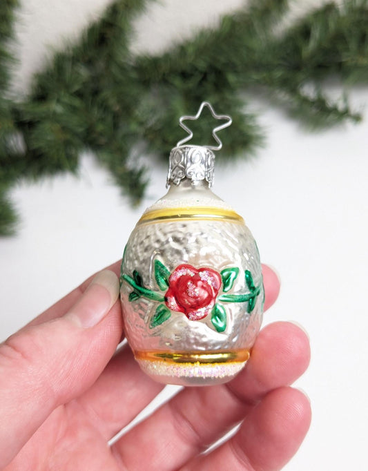 Flower Barrel Inge Glas Retired Old World Christmas Ornament